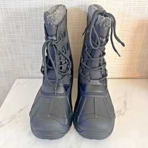 Totes Snowpack Waterproof Snow Boots Mens Size 11W Black New! -10 Temp Rated